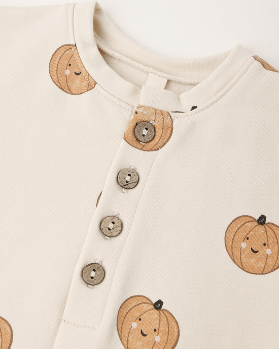 Quincy Mae - Relaxed Fleece Jumpsuit || Pumpkins