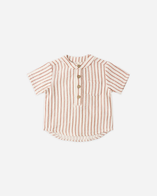 Quincy Mae - Jaxson Shirt || Vintage Stripe