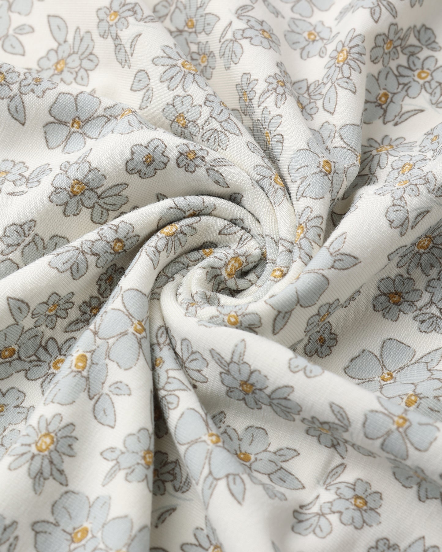 Quincy Mae - Bamboo Swaddle || Blue Floral