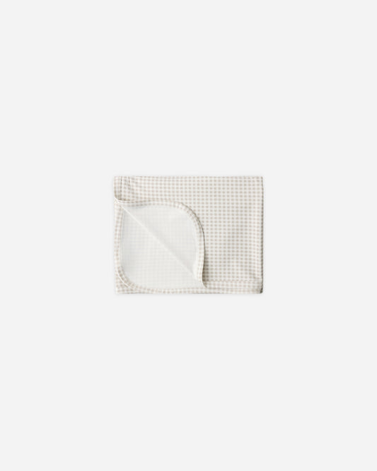 Quincy Mae - Bamboo Swaddle || Oat Gingham