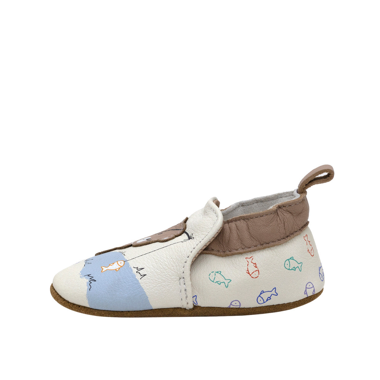 Robeez Shoes - Great Catch Soft Soles in Ivory