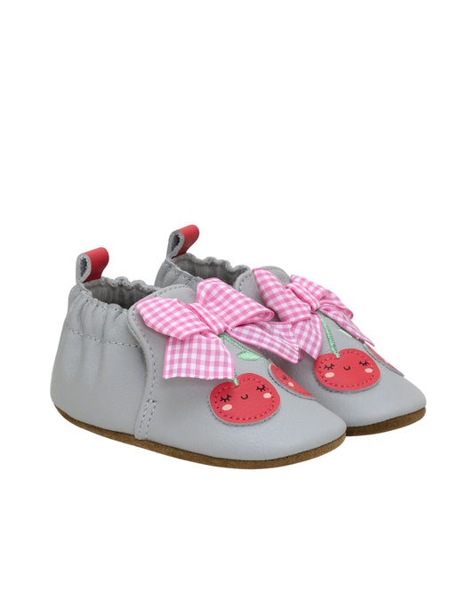 Robeez - Cherry Cute Soft Soles in Grey