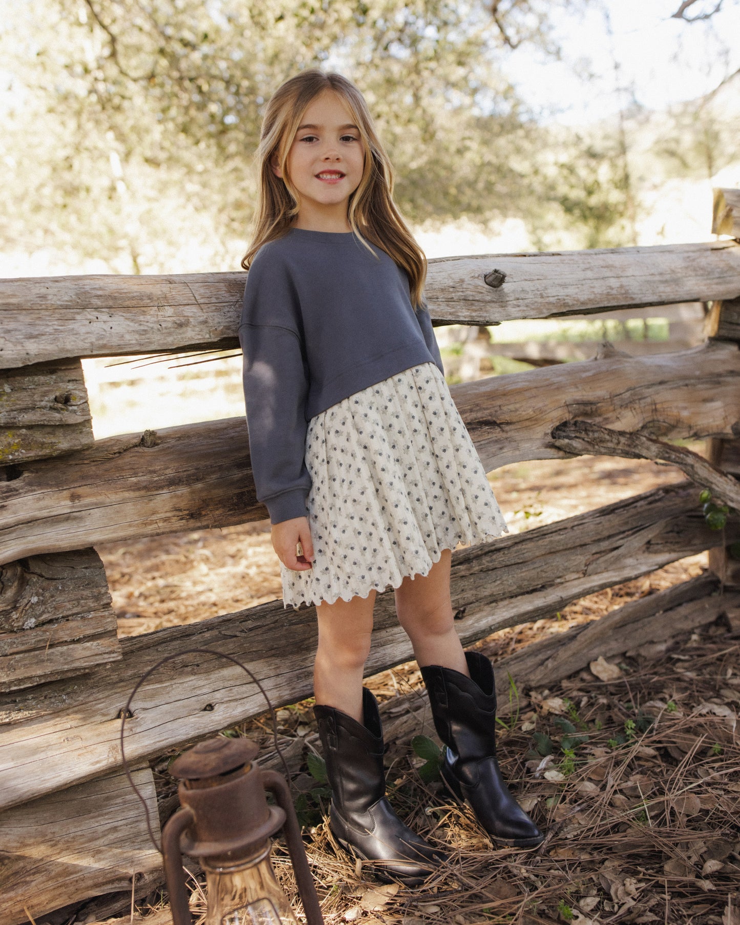 Rylee + Cru - Sweatshirt Dress || Vintage Fleur
