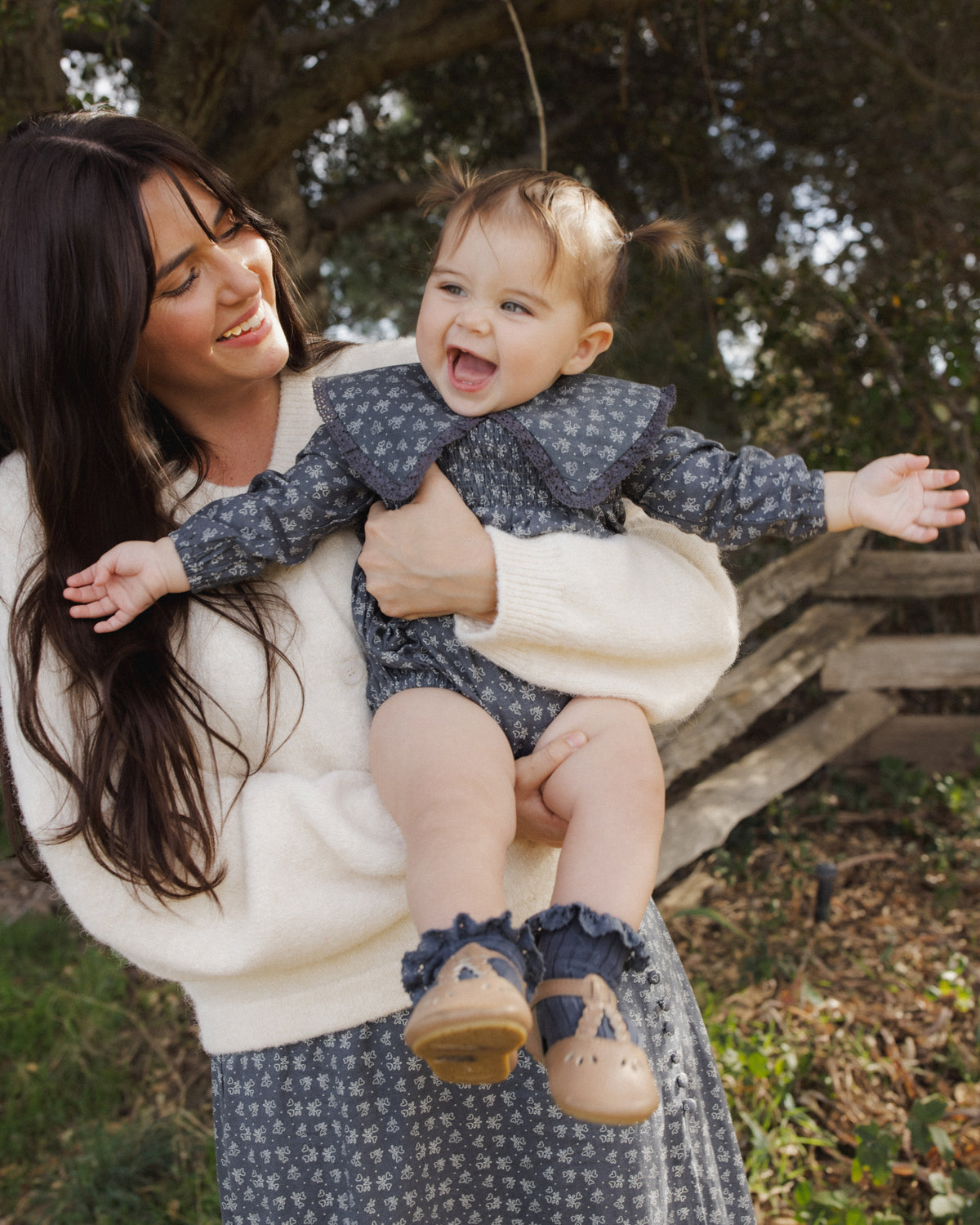 Rylee + Cru - Fern Romper || Heart Ditsy