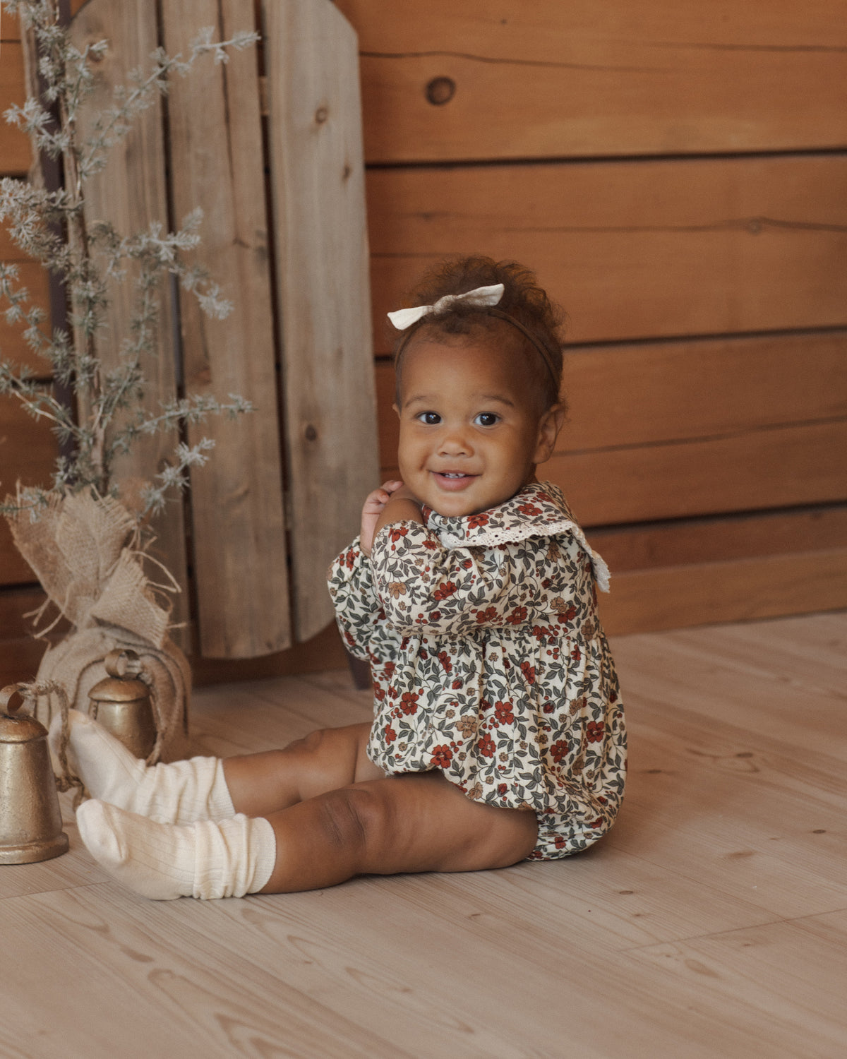 Rylee + Cru - Fern Romper || Holiday Floral