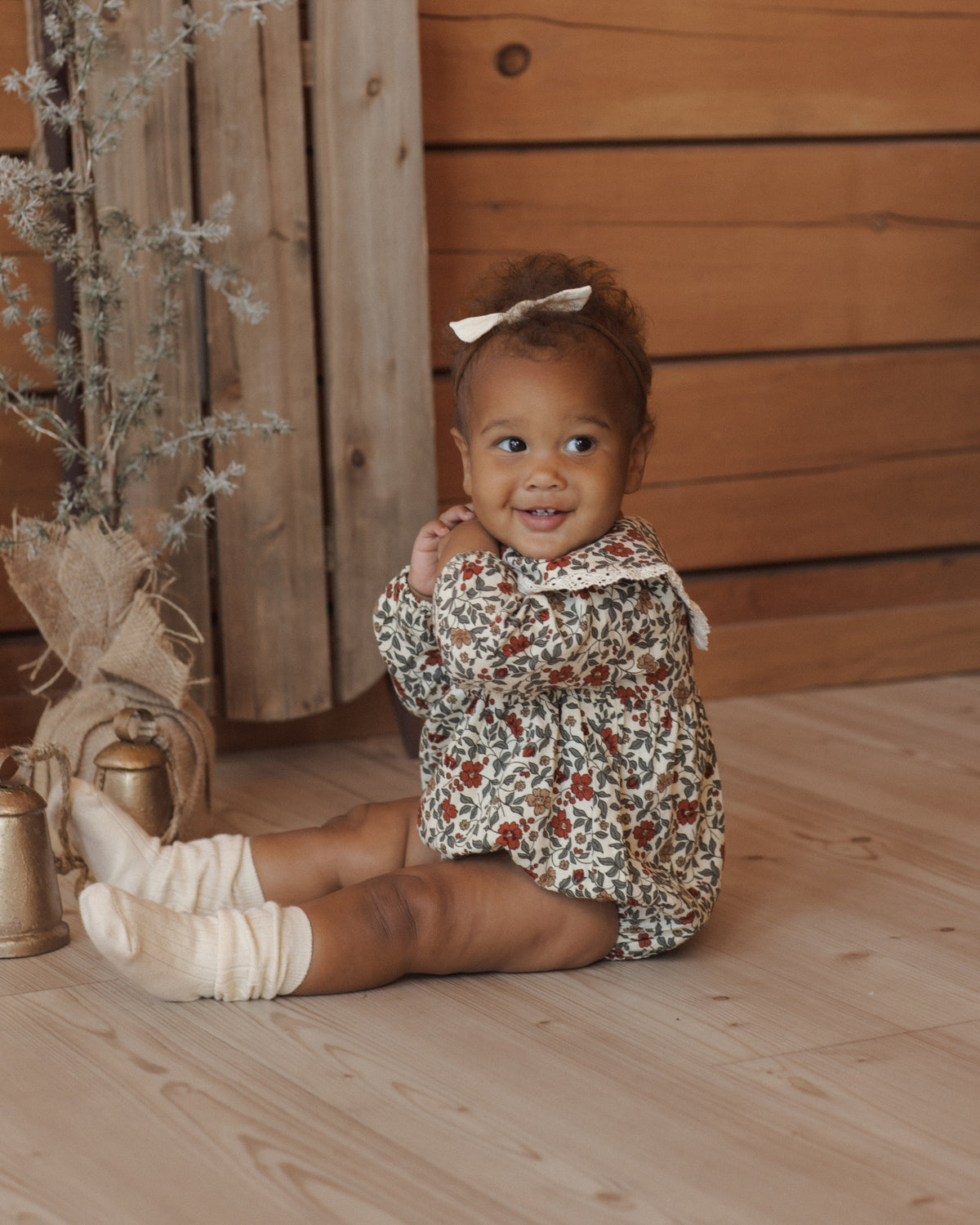 Rylee + Cru - Fern Romper || Holiday Floral