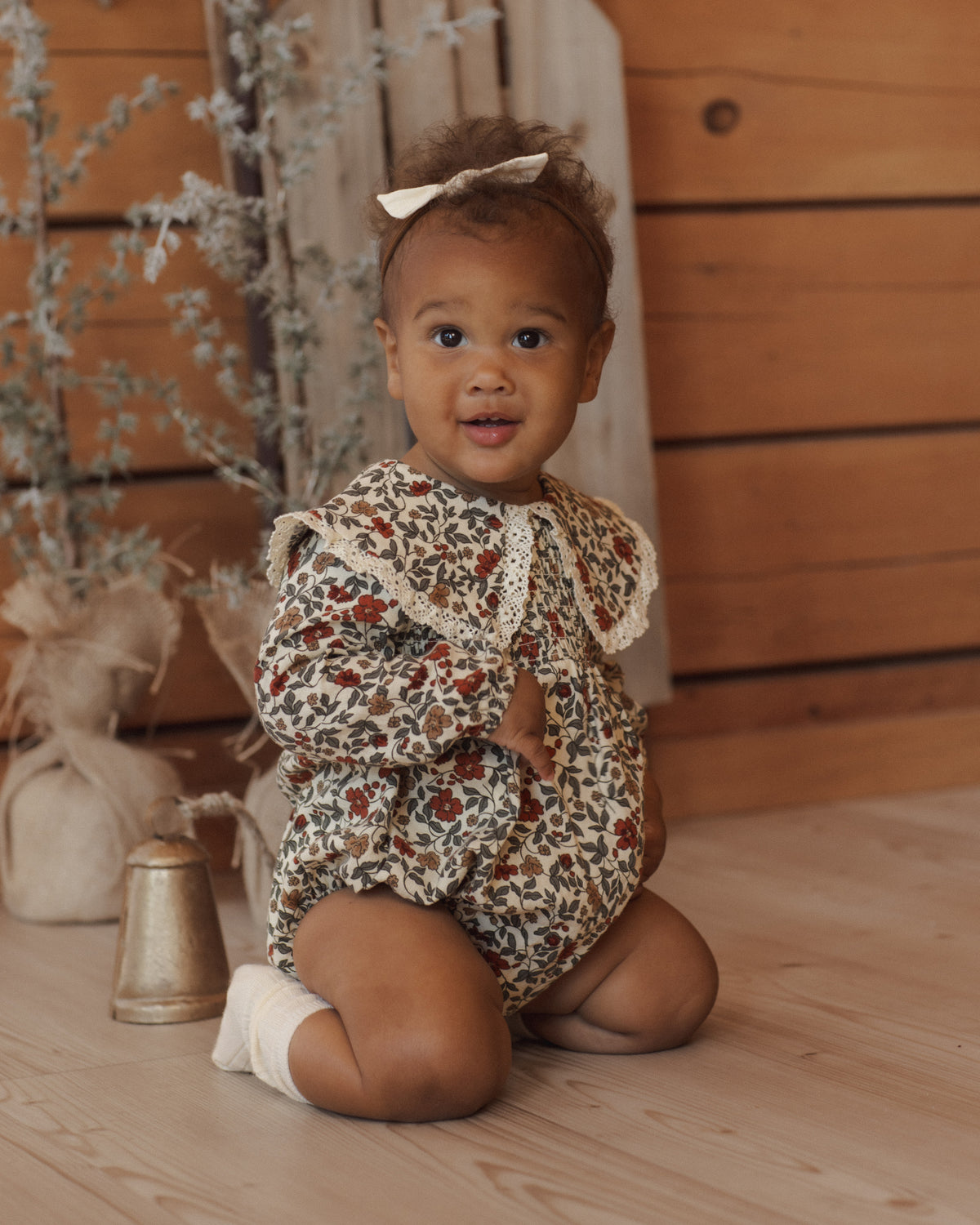 Rylee + Cru - Fern Romper || Holiday Floral