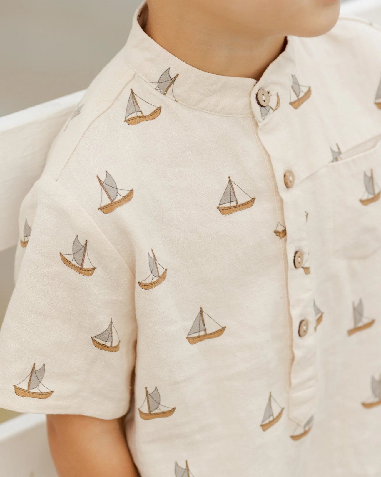 Rylee + Cru - Short Sleeve Mason Shirt | Sailboats