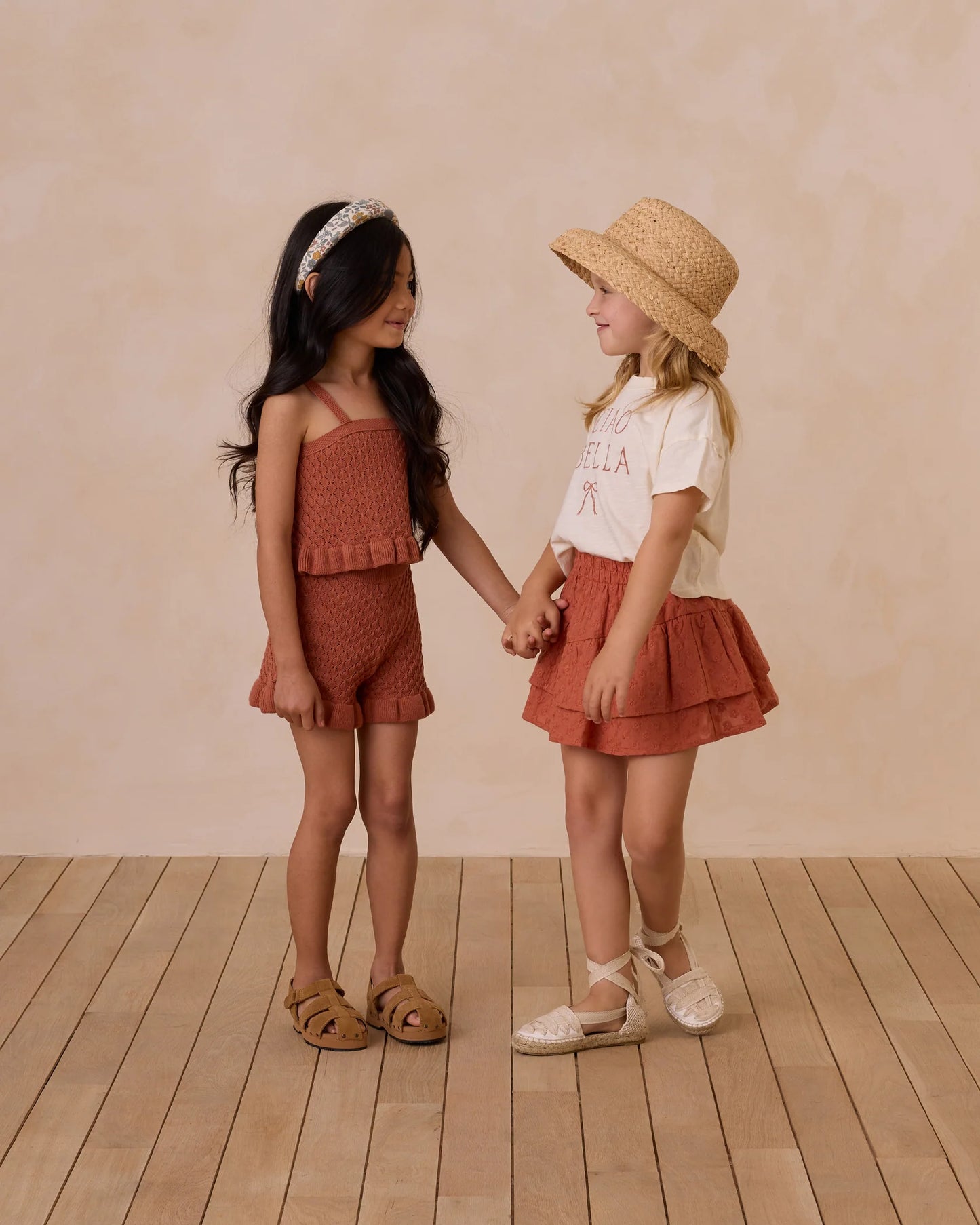 Rylee + Cru - Tiered Mini Skirt || Poppy