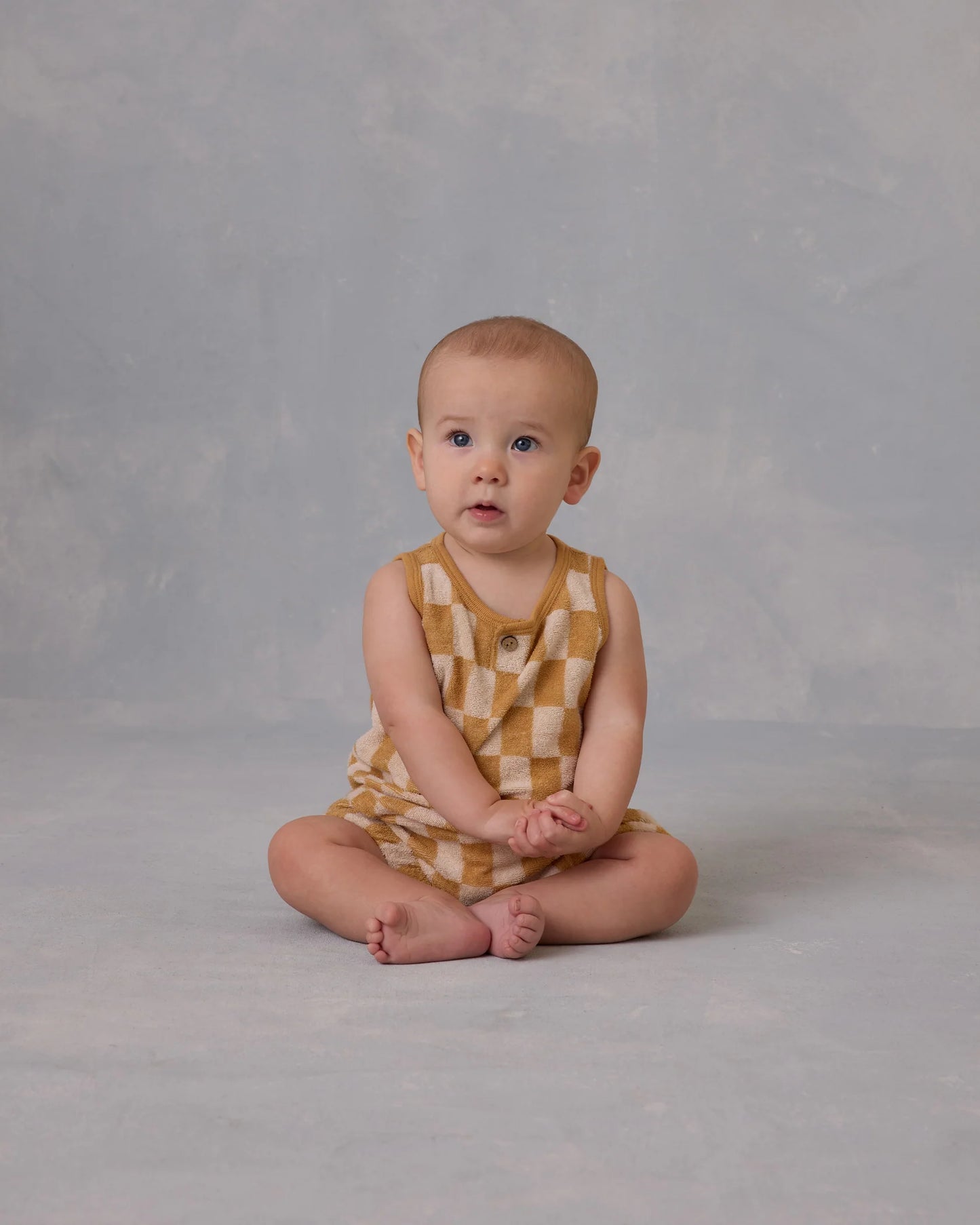 Rylee + Cru - Baby Tank Set || Marigold Check