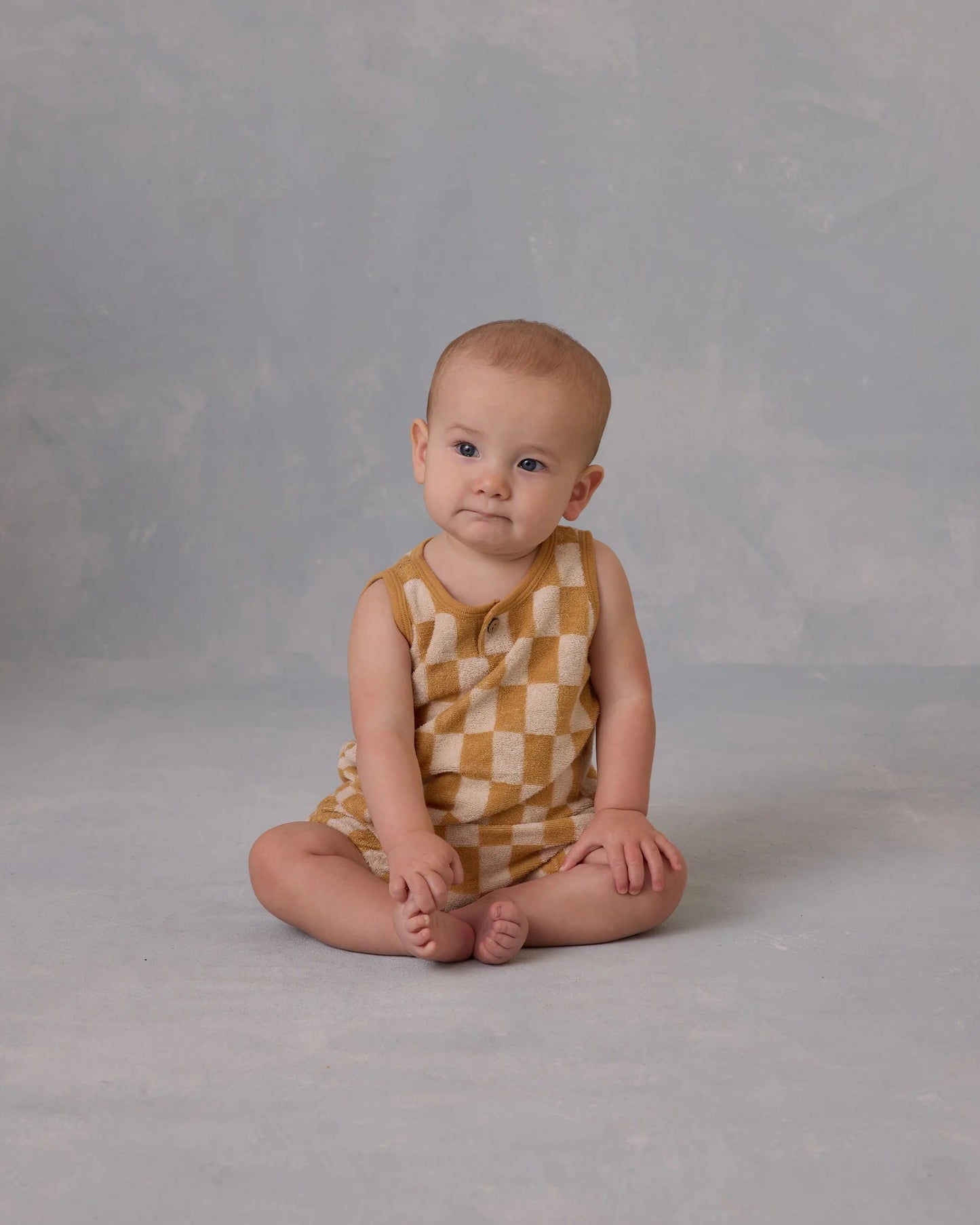 Rylee + Cru - Baby Tank Set || Marigold Check