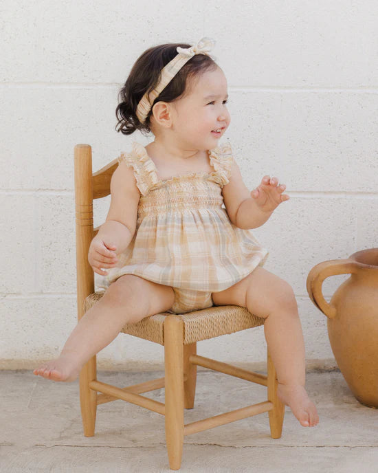 Rylee + Cru - Julia Romper || Pastel Plaid