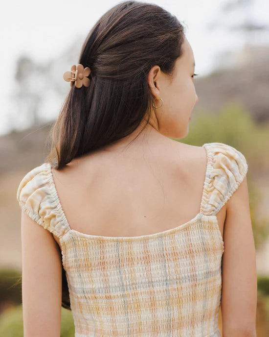 Rylee + Cru - Flower Hair Clip || Grapefruit, Eucalyptus, Pink