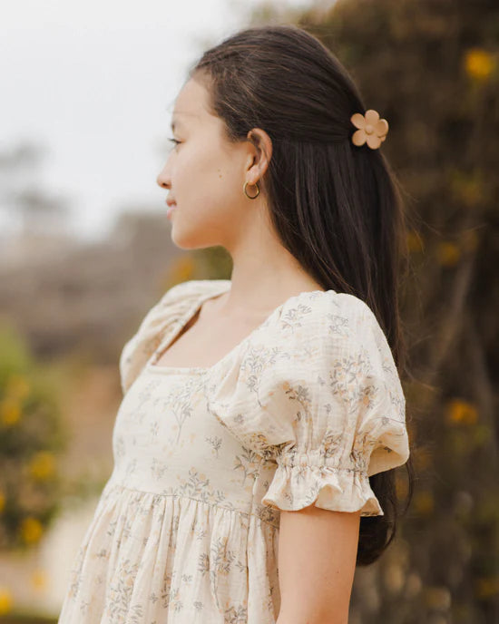 Rylee + Cru - Flower Hair Clip || Grapefruit, Eucalyptus, Pink