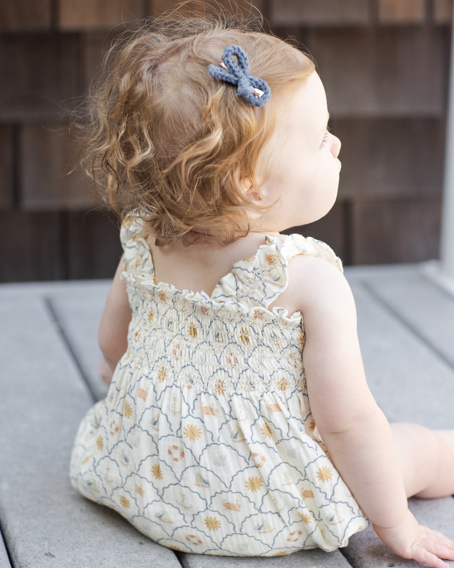 Rylee + Cru - Crochet Bow Clip || Marine