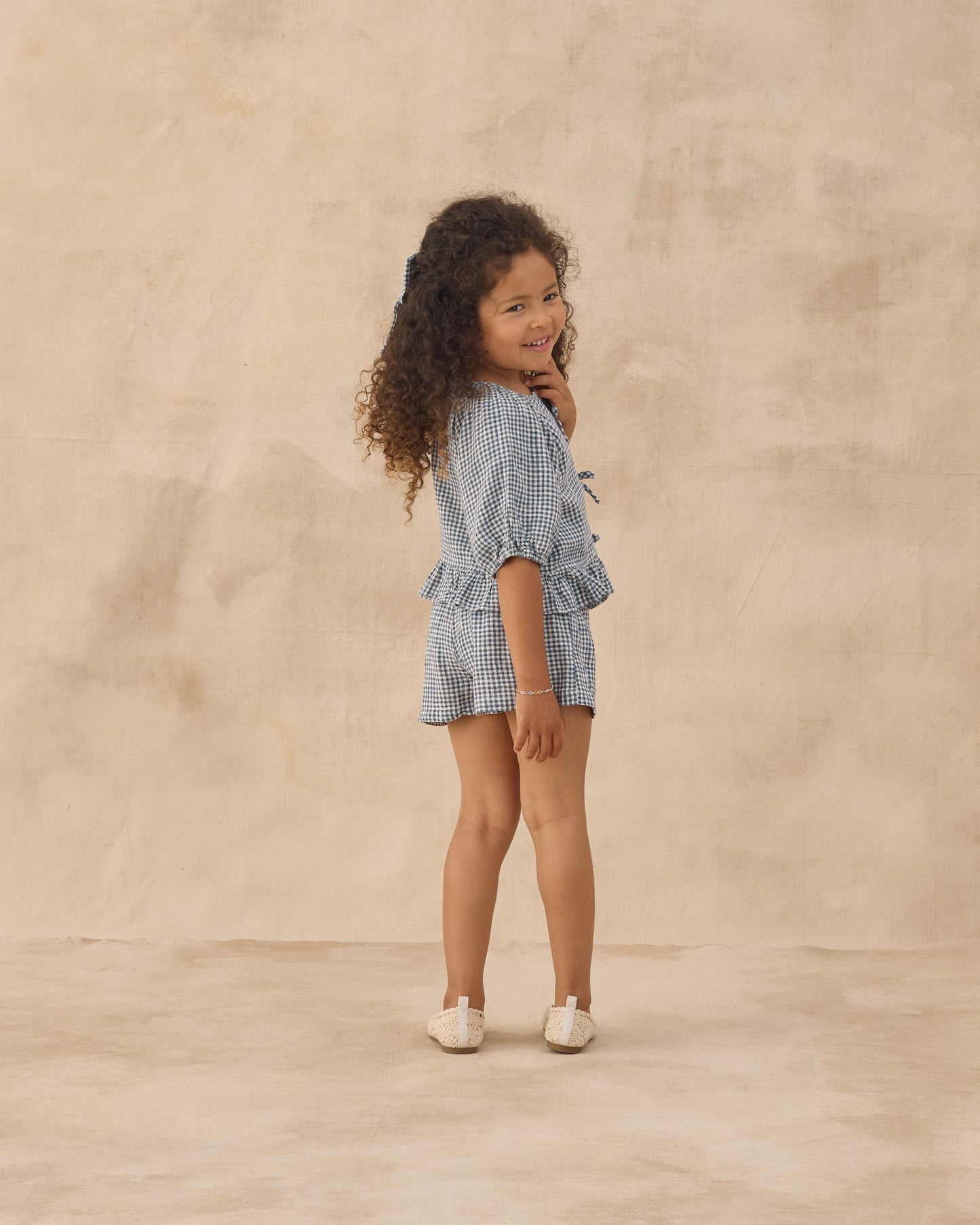 Rylee + Cru - Juniper Set || Marine Gingham