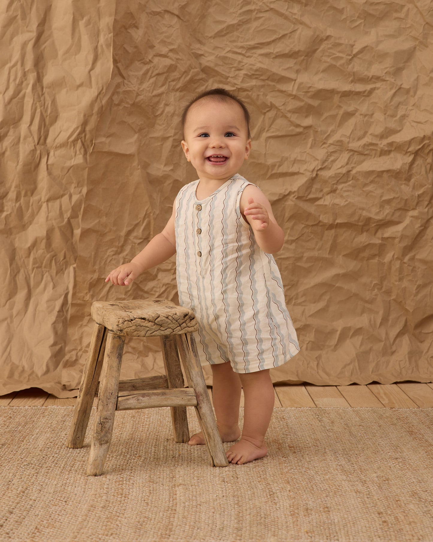 Rylee + Cru - Mavrick Romper || Wave Stripe