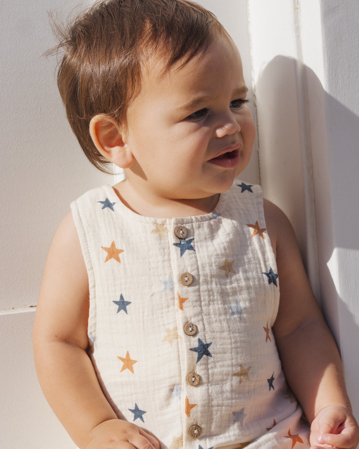 Rylee + Cru - Button Jumpsuit || Stars