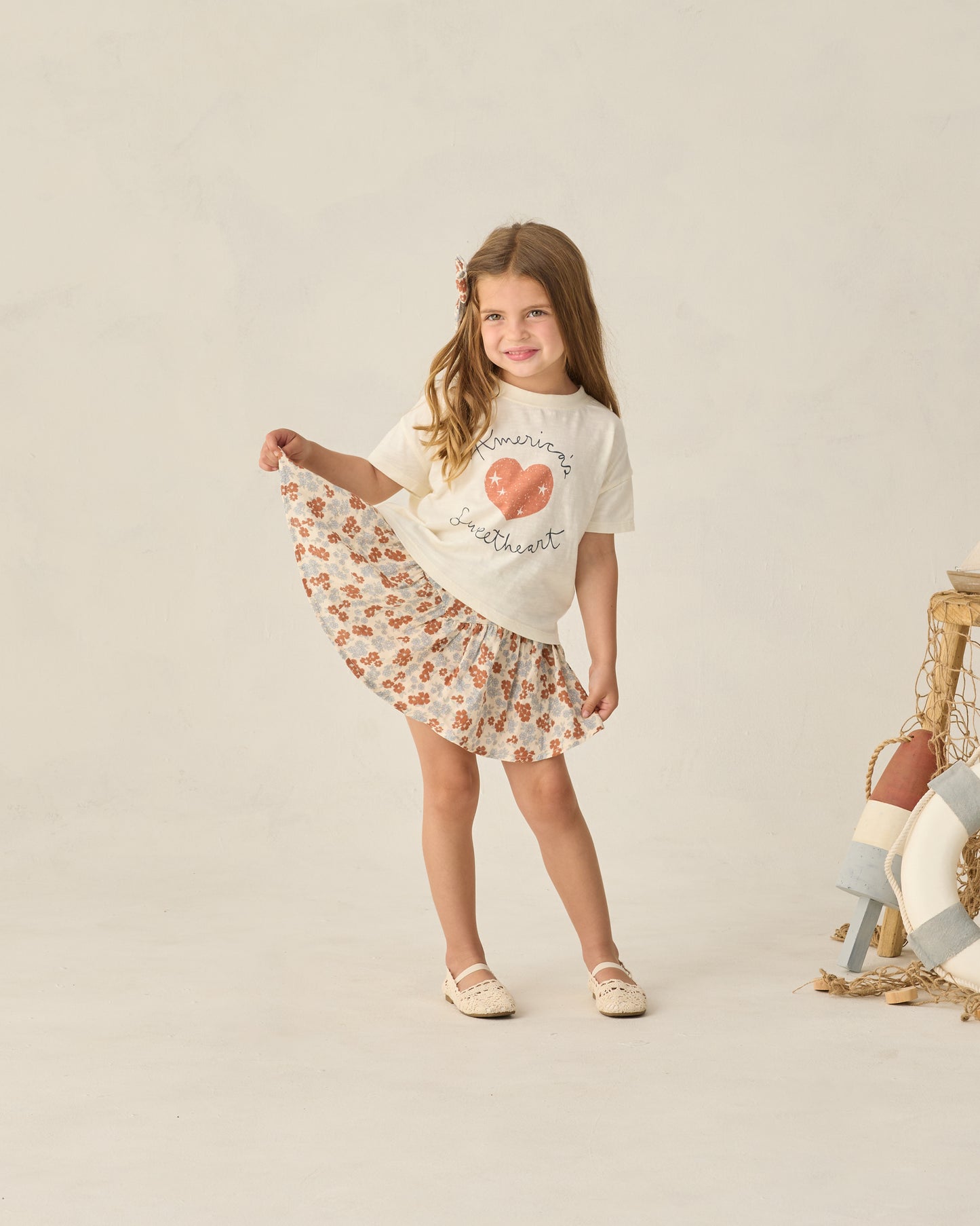 Rylee + Cru - Sparrow Skirt || Americana Floral