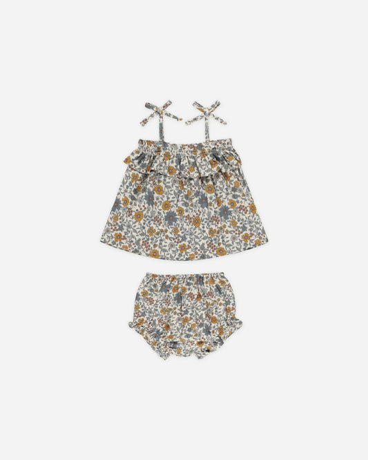 Rylee + Cru - Ruffle Tube Top Set || Gardenia
