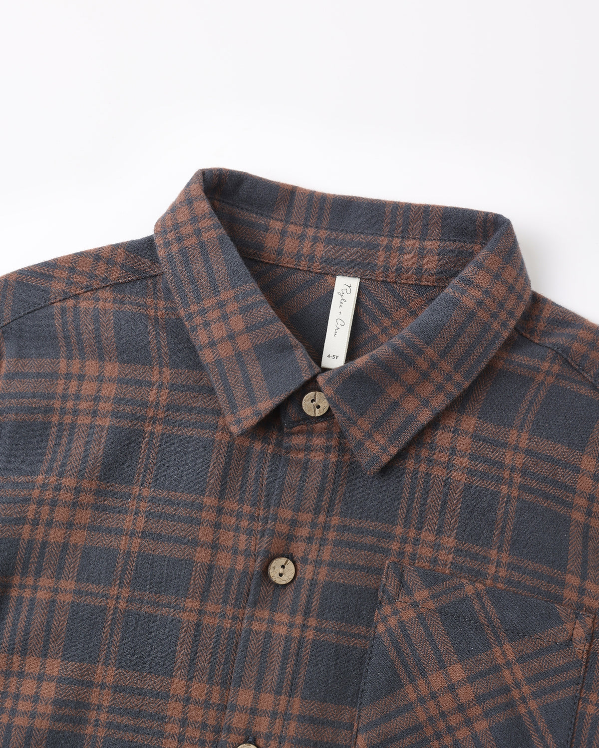 Rylee + Cru - Collared Long Sleeve Shirt || Midnight Plaid