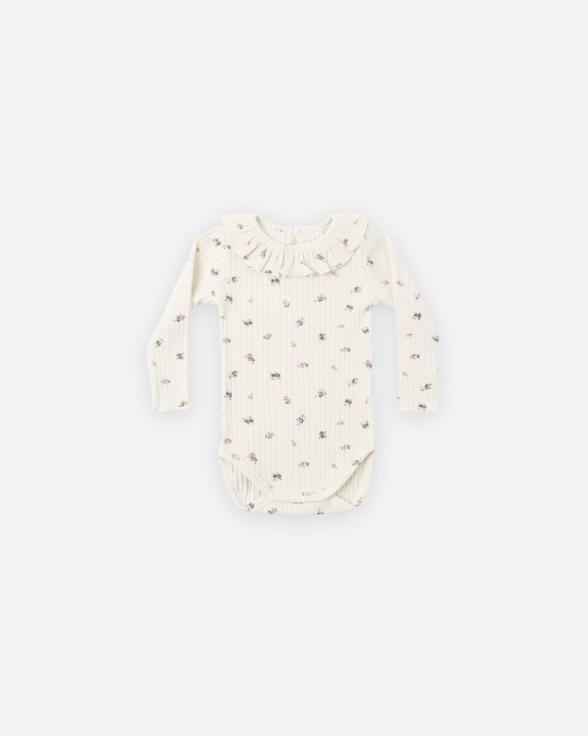 Rylee + Cru - Ruffle Collar Bodysuit || Natural Ditsy
