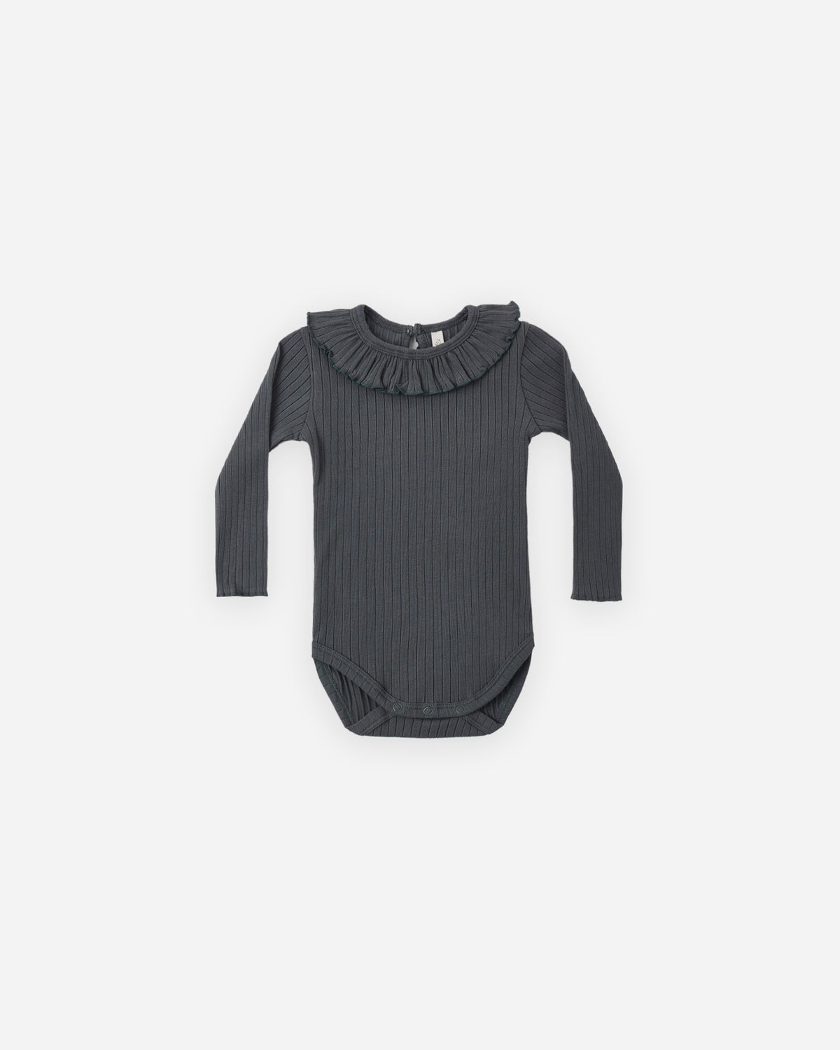 Rylee + Cru - Ruffle Collar Bodysuit || Midnight