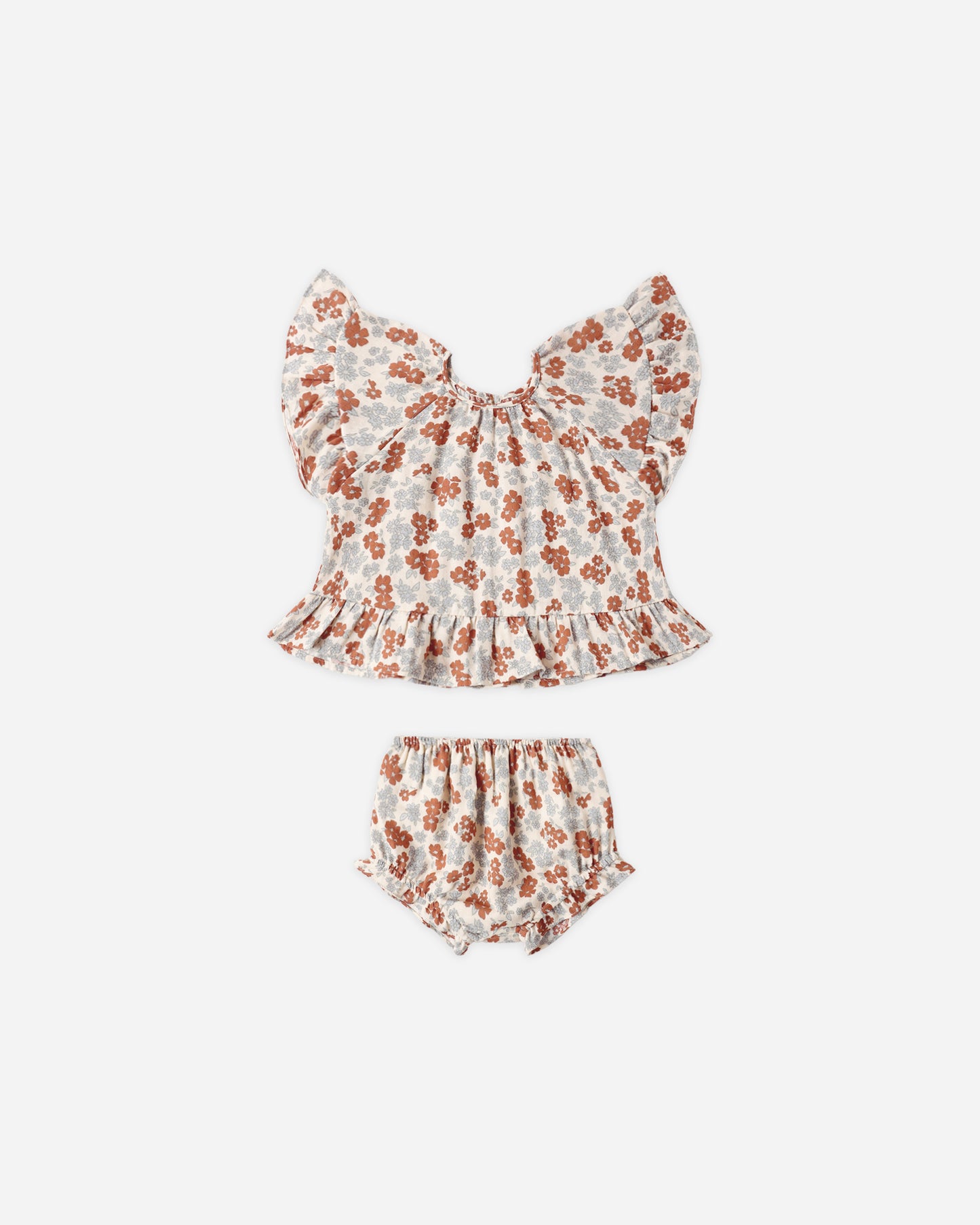Rylee + Cru - Butterfly Top & Bloomer Set || Americana Floral