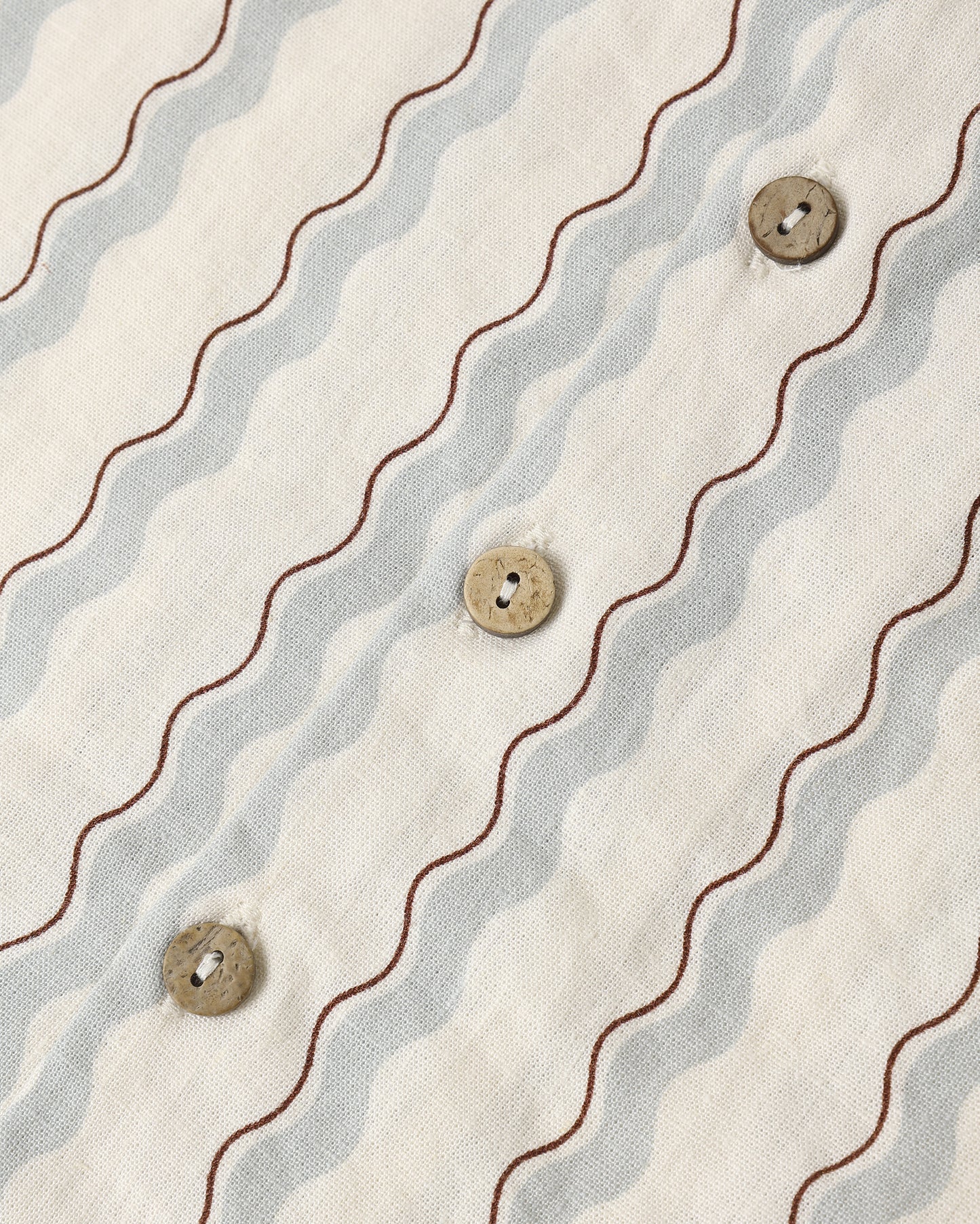 Rylee + Cru - Lapel Collar Shirt || Wave Stripe