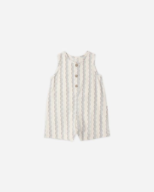 Rylee + Cru - Mavrick Romper || Wave Stripe