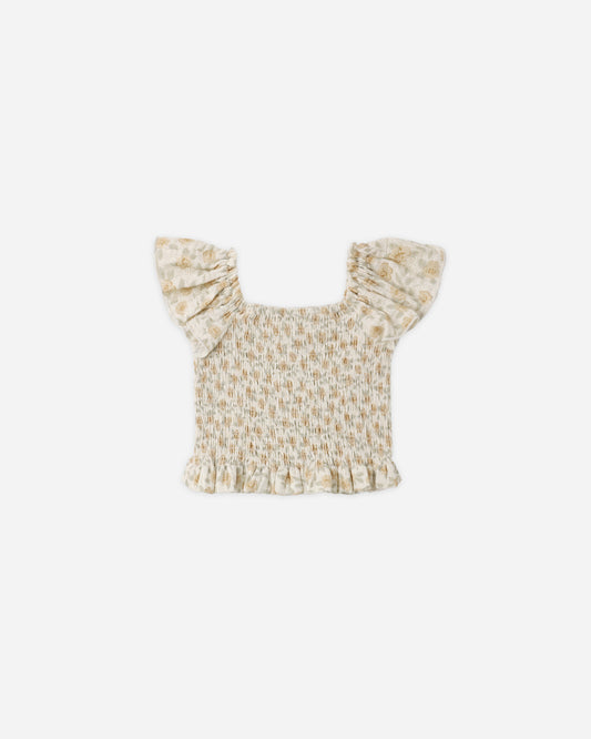 Rylee + Cru - Zayla Top || Yellow Floral