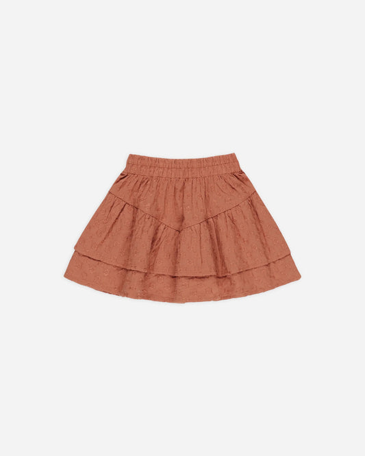 Rylee + Cru - Tiered Mini Skirt || Poppy