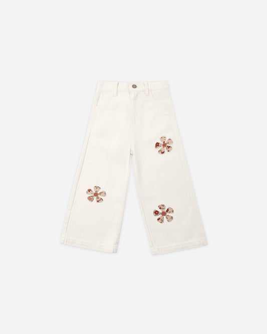 Rylee + Cru - Straight Leg Pant || Daisy Patches