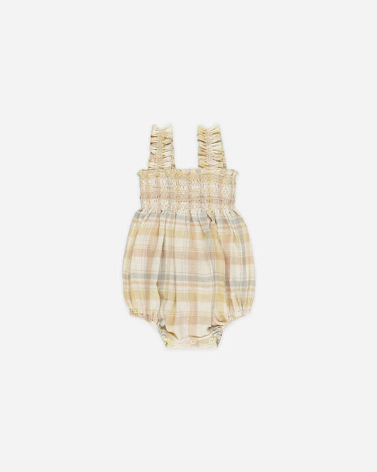 Rylee + Cru - Julia Romper || Pastel Plaid