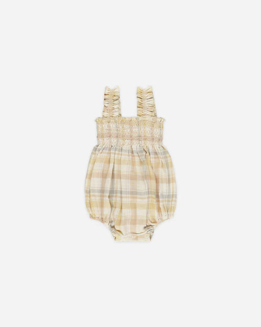 Rylee + Cru - Julia Romper || Pastel Plaid