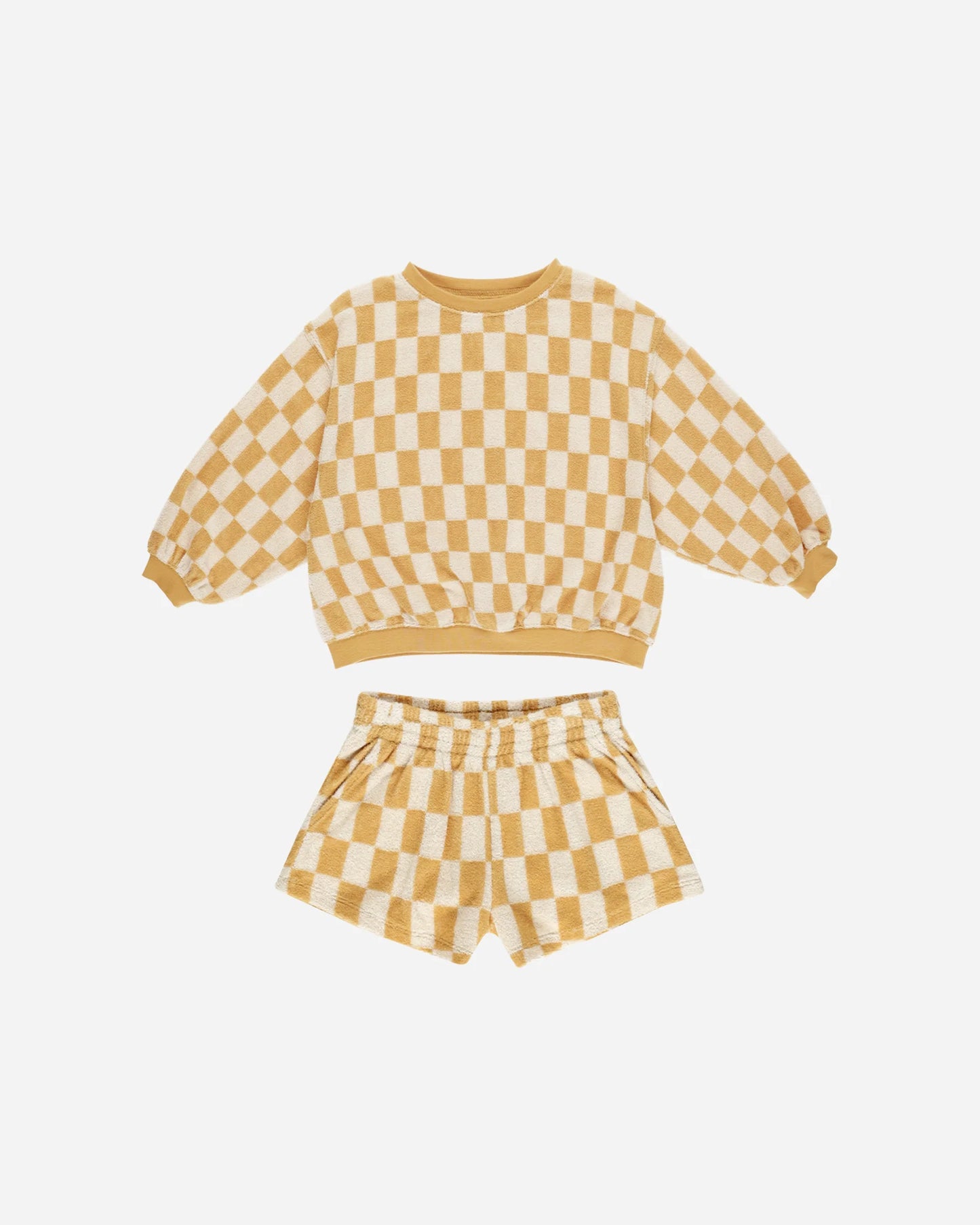 Rylee + Cru - Summer Terry Set || Marigold Check
