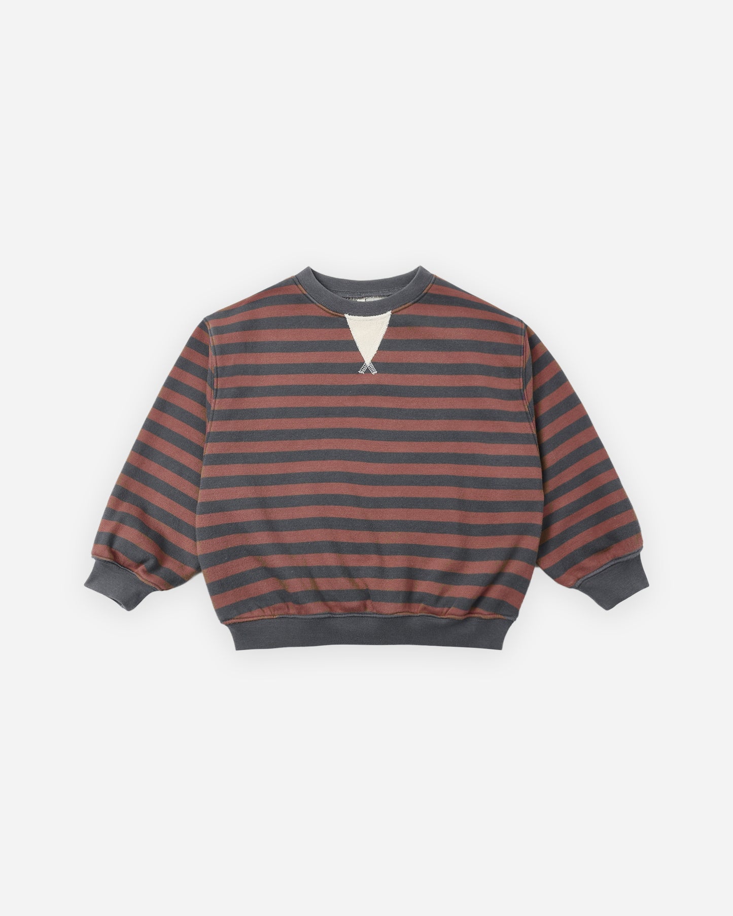 Rylee + Cru - Oversized Crew || Mulberry Stripe