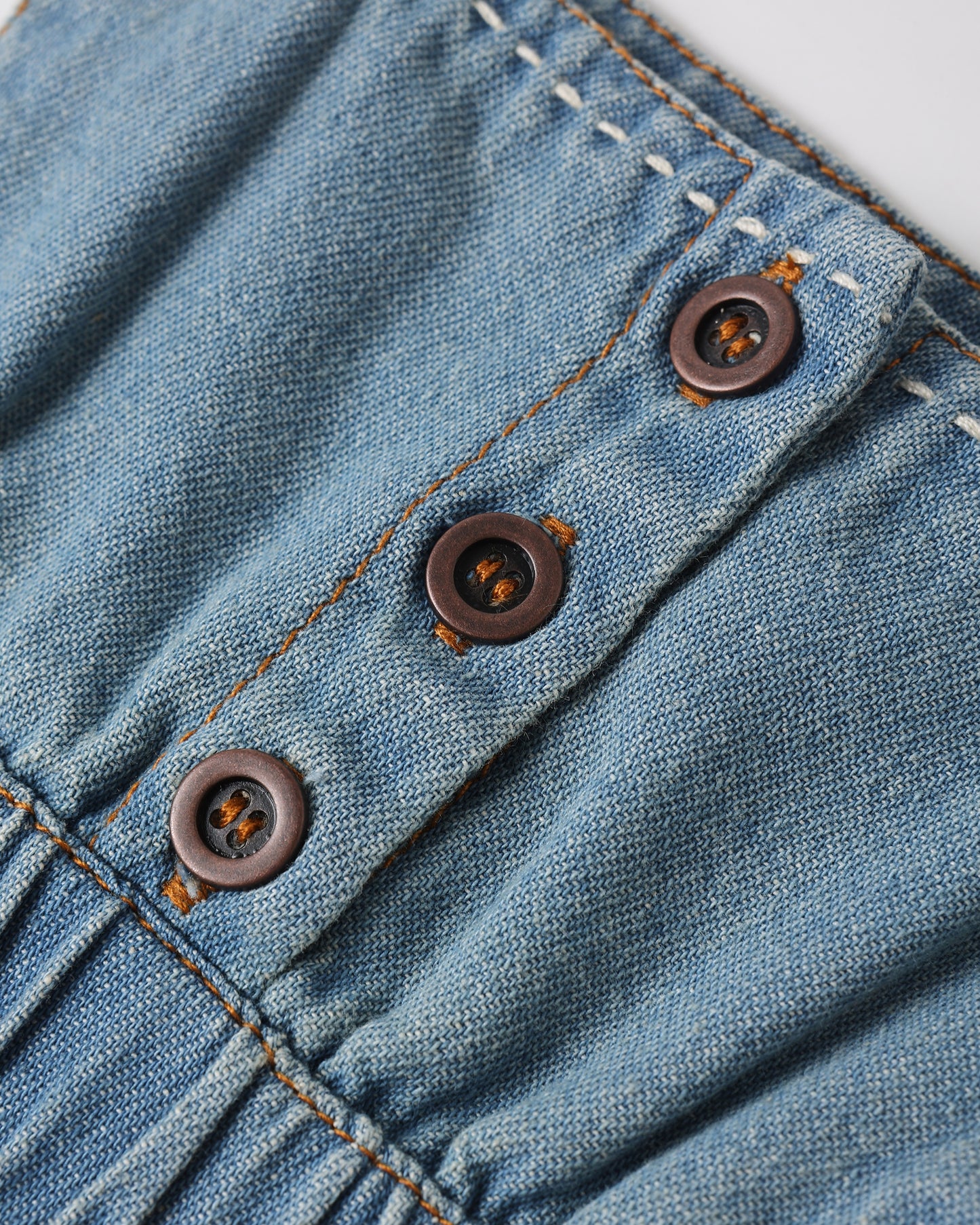 Rylee + Cru - Denim Romper || Washed Blue