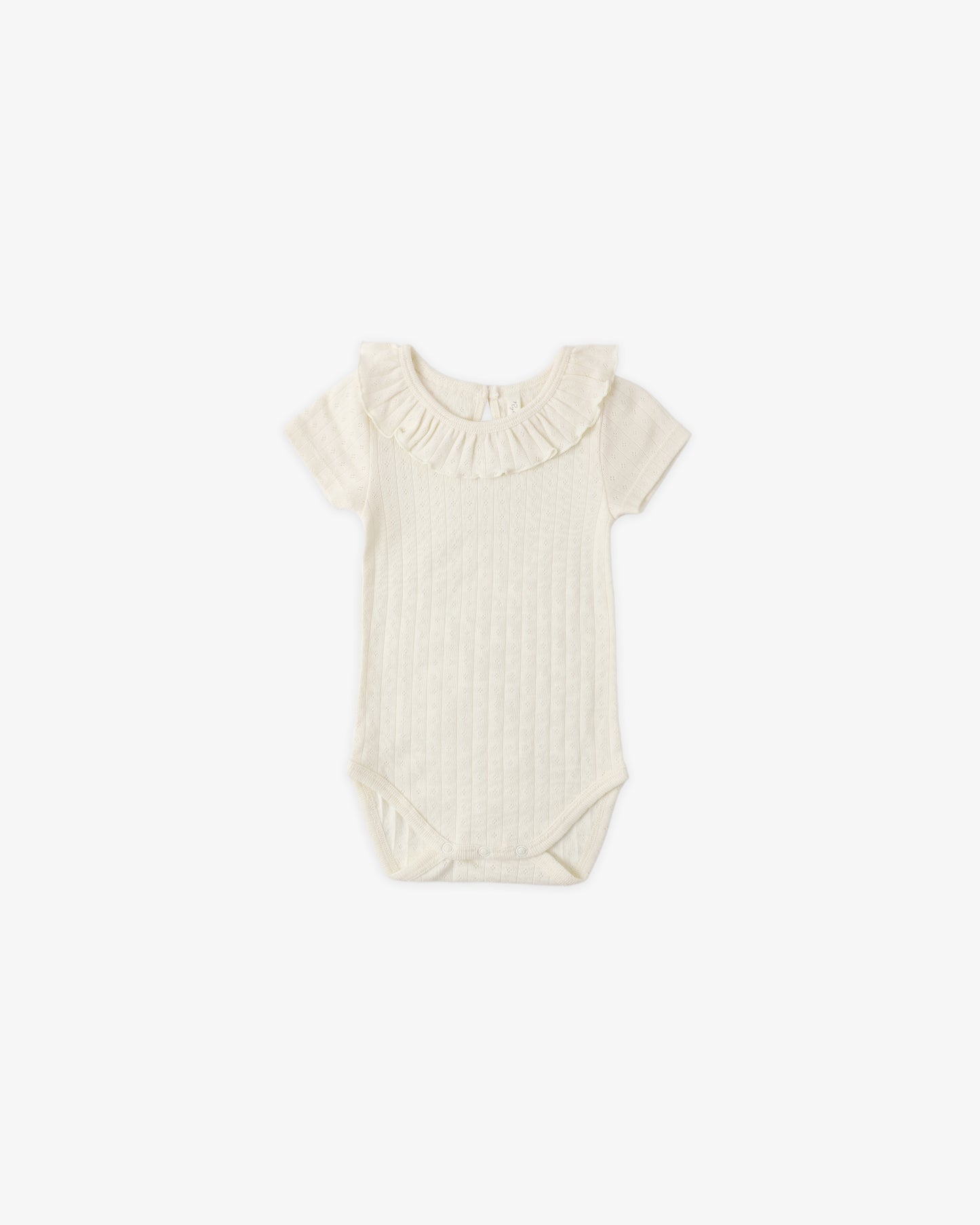 Rylee + Cru - Ruffle Collar Bodysuit || Ivory