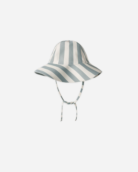 Rylee + Cru - Floppy Swim Hat || Green Stripe