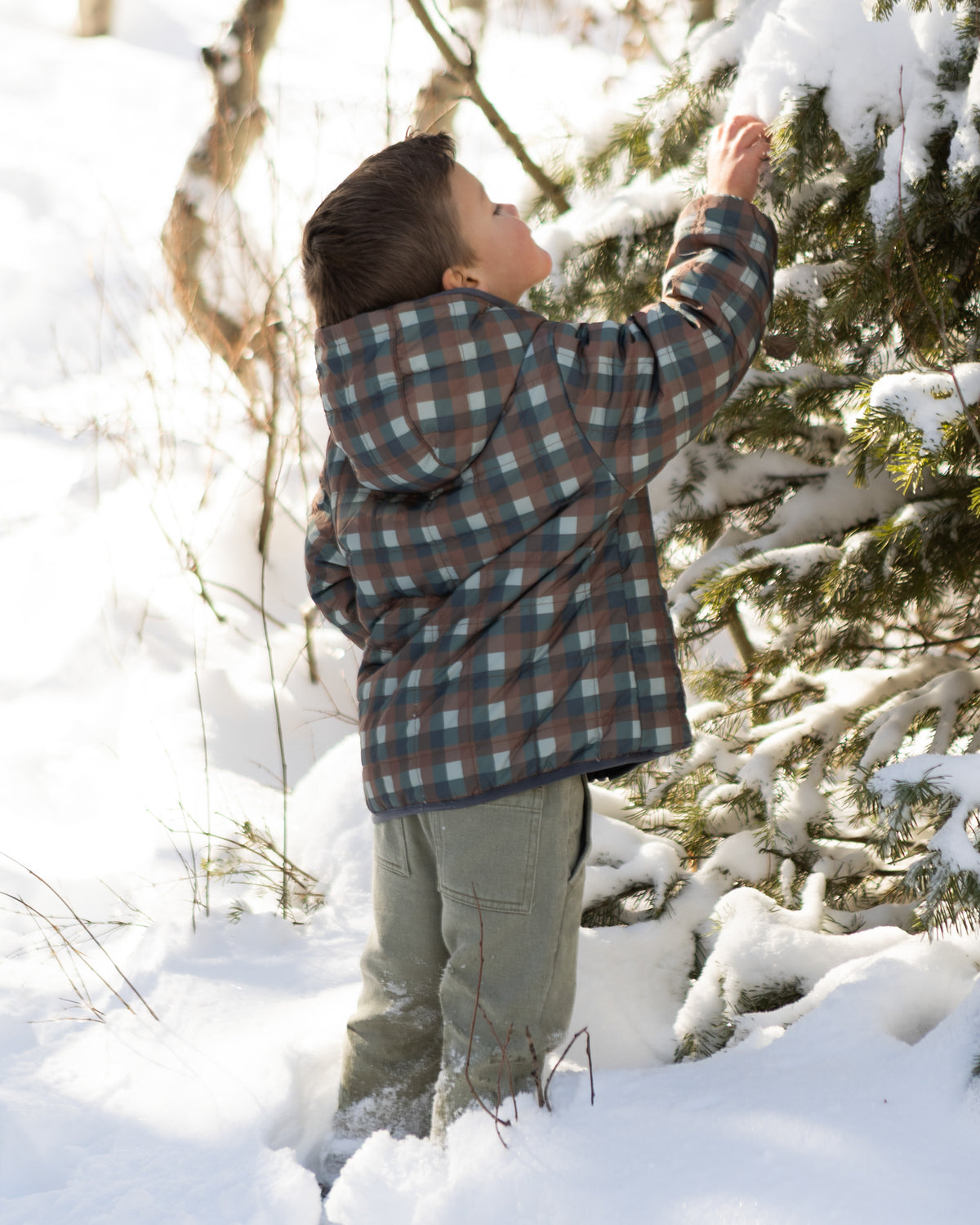 Rylee + Cru - Lightweight Reversible Puffer || Midnight Check
