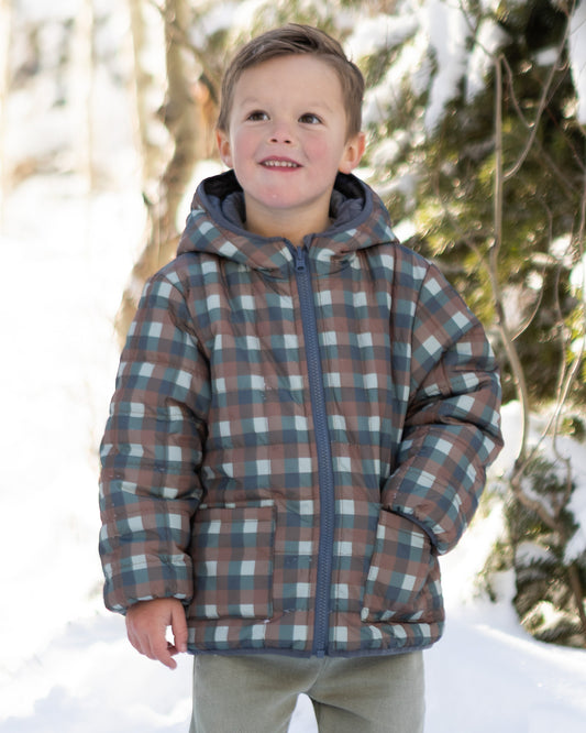 Rylee + Cru - Lightweight Reversible Puffer || Midnight Check