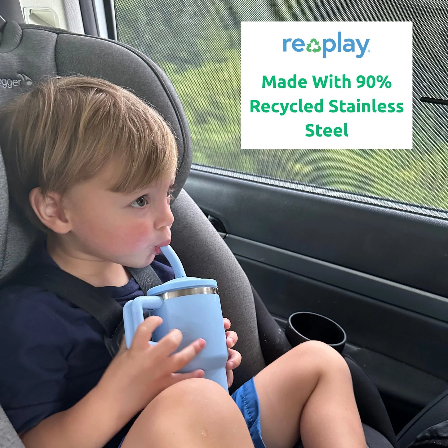 Re-Play - 10oz Insulated Mini Tumbler - Ice Blue