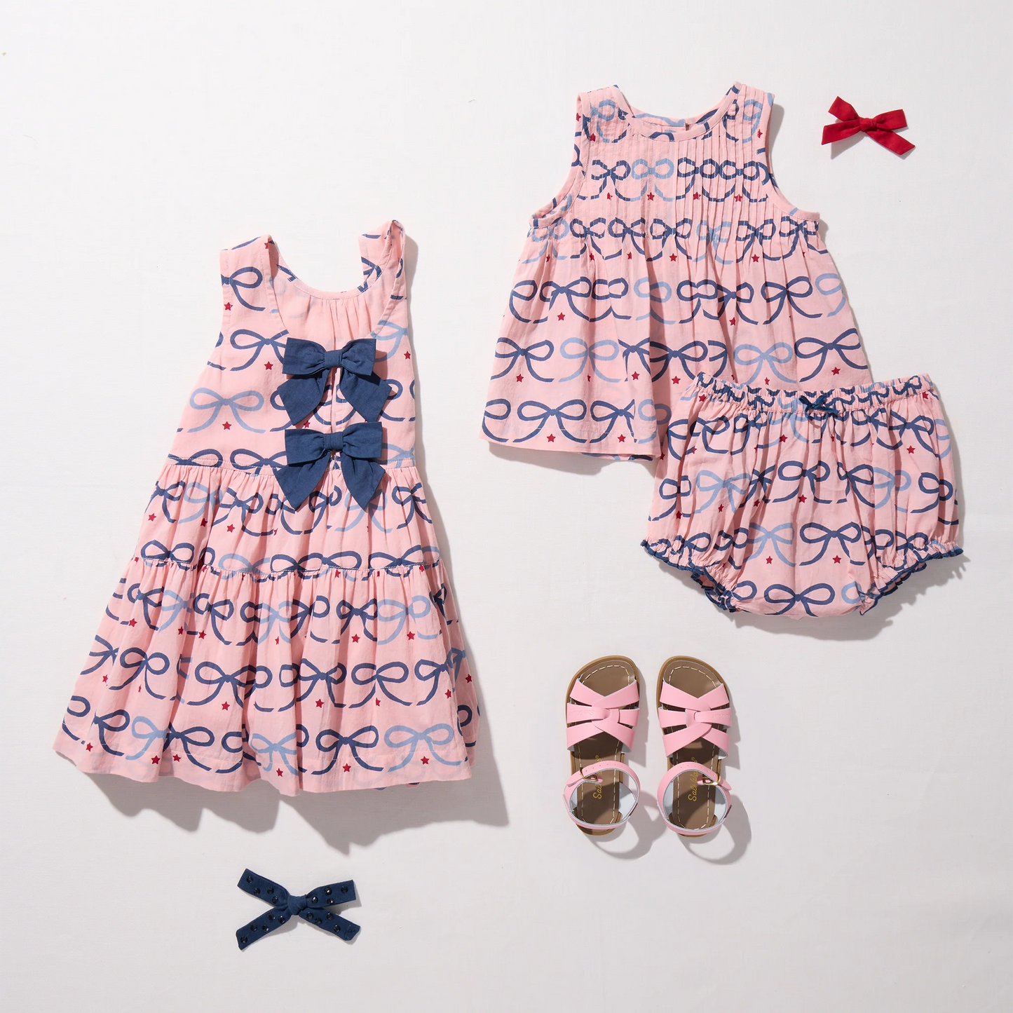 Pink Chicken - Jaipur Two-Piece Set - Pink Bows