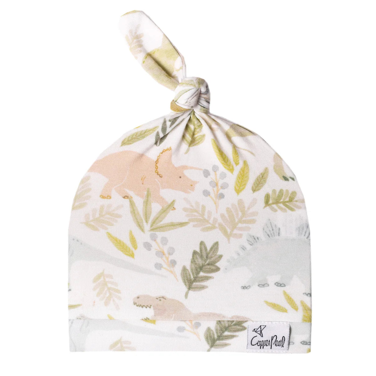 Copper Pearl - Top Knot Hats (0-4 months)