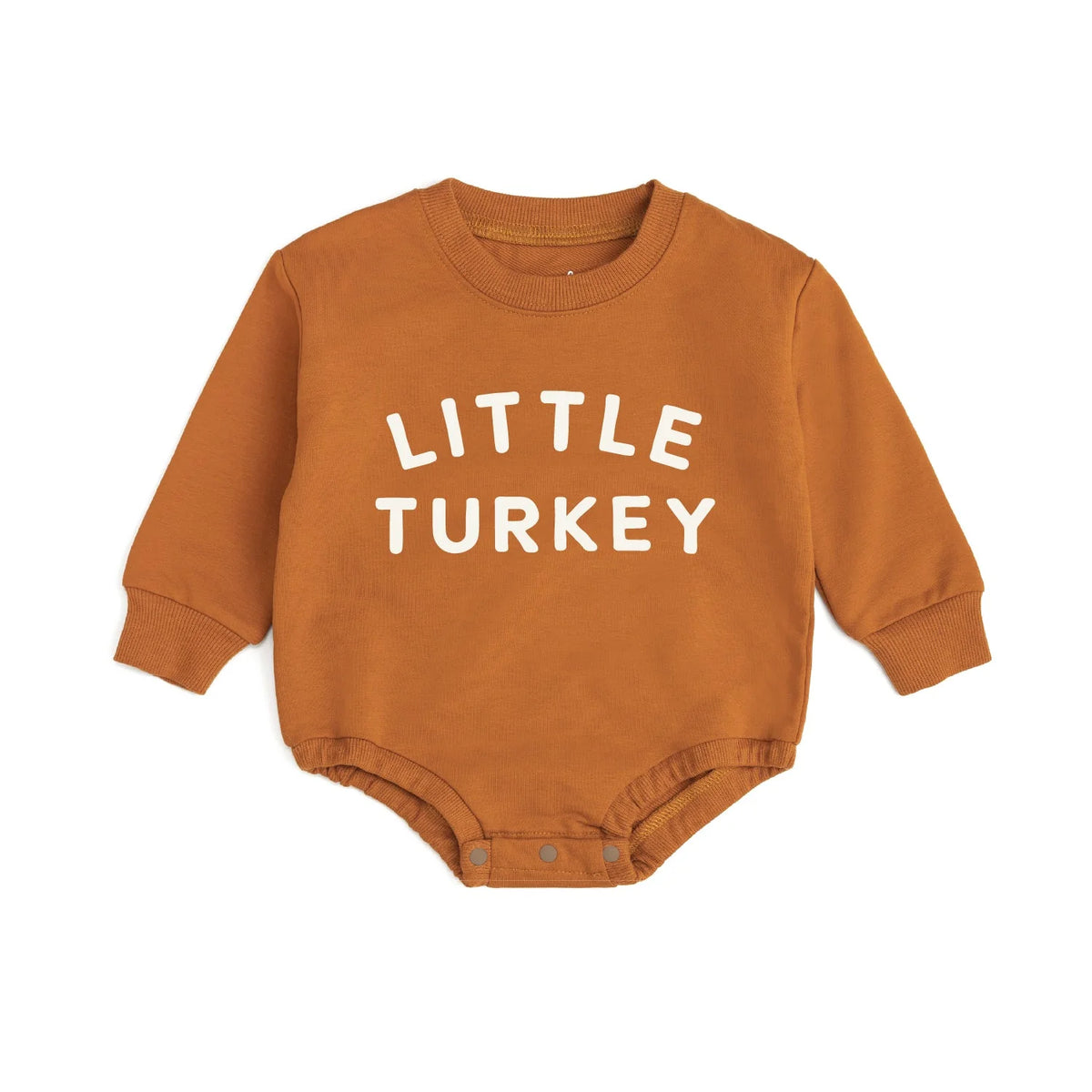 Sweet Wink - Little Turkey Thanksgiving Long Sleeve Romper