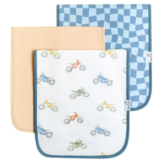 Copper Pearl - Ryder Burp Cloth Set (3-Pack)