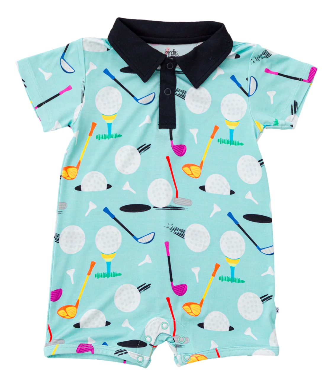 Birdie Bean - Scottie Golf Polo Shortie Romper