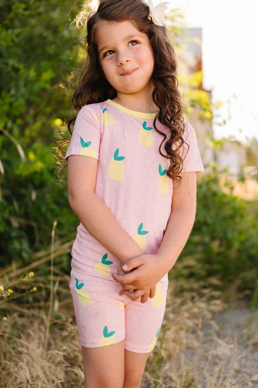 Birdie Bean - Pink Lemonade 2-Piece Pajama