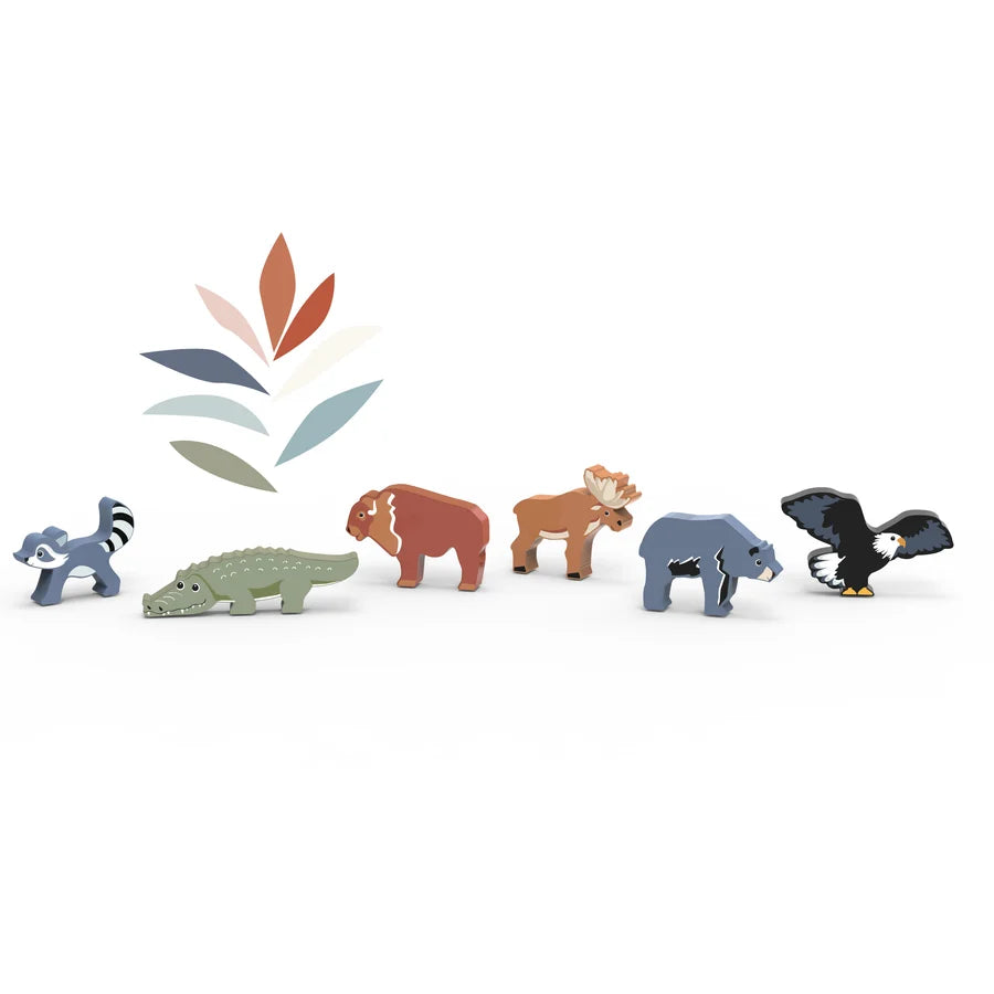Speedy Monkey - World Animals - North America Wooden Animals Set